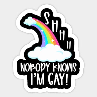 Knows Im Gay Pride Stuff Coming Out LGBTQ Sticker